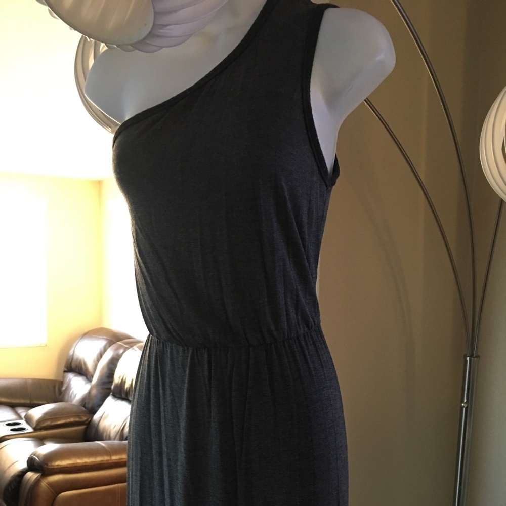Heather gray maxi dress